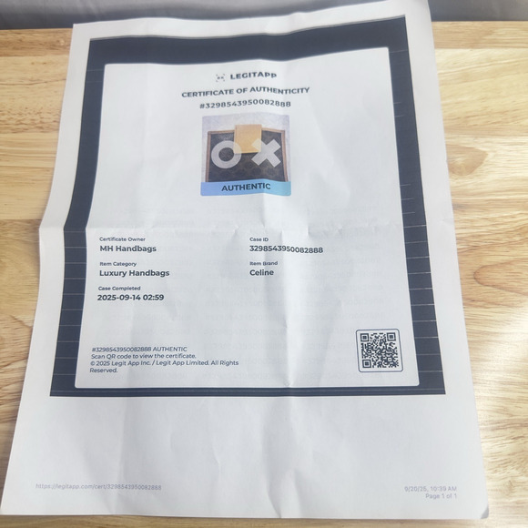 Vintage Celine Macadam Canvas Bifold Wallet Brown Tan Leather Made in Italy - Picture 4 of 16